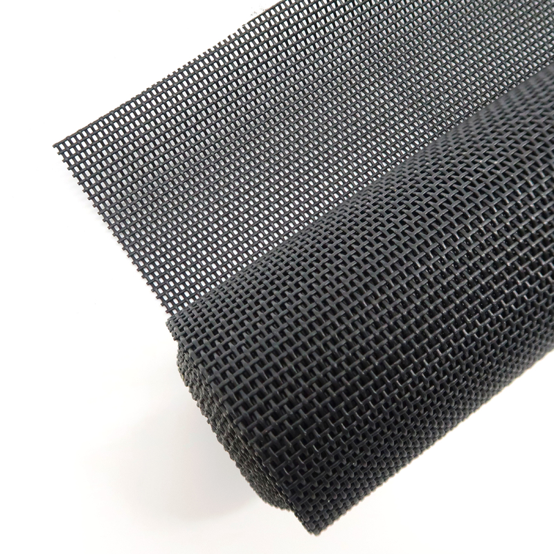 Visibilité Légère 280g/m2 Écran de maille en PET 15x11 Compte de maille pour une large couverture Noir et gris