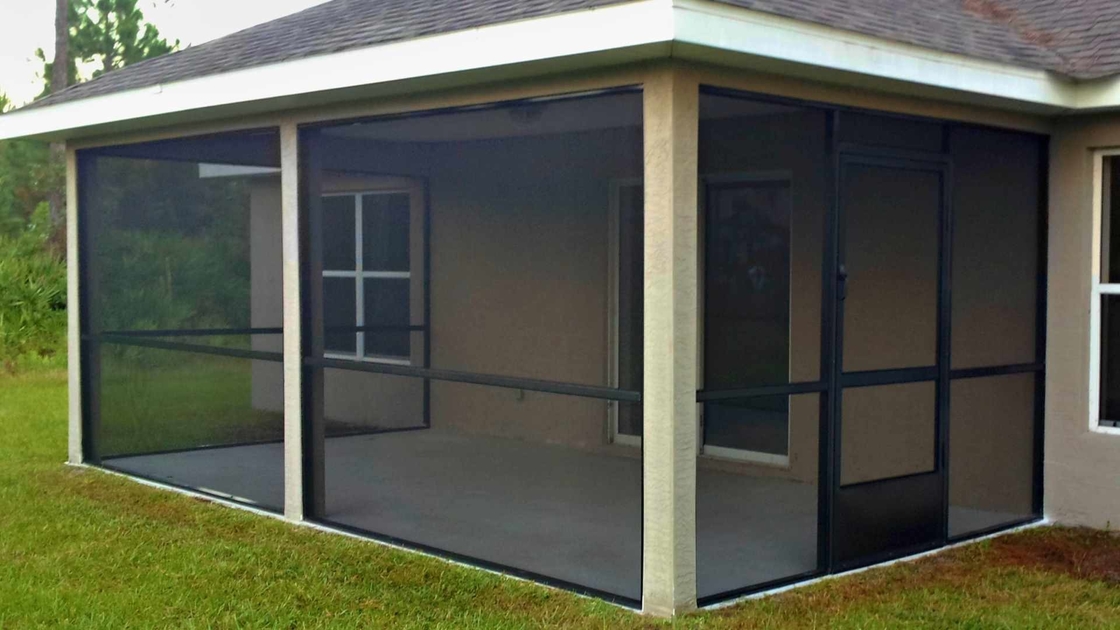 Écran en fibre de verre en PVC noir et charbon résistant aux UV pour piscine et patio avec protection contre les ravageurs
