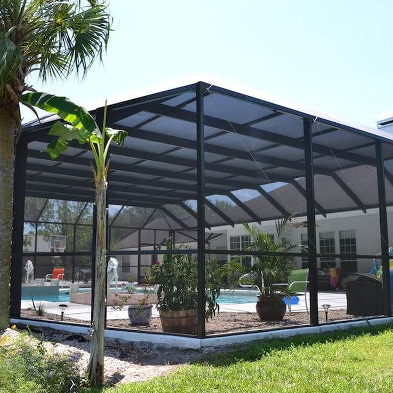0.013 pouces de fil de diamètre piscine et écran de patio avec couleur de charbon résistant aux larmes