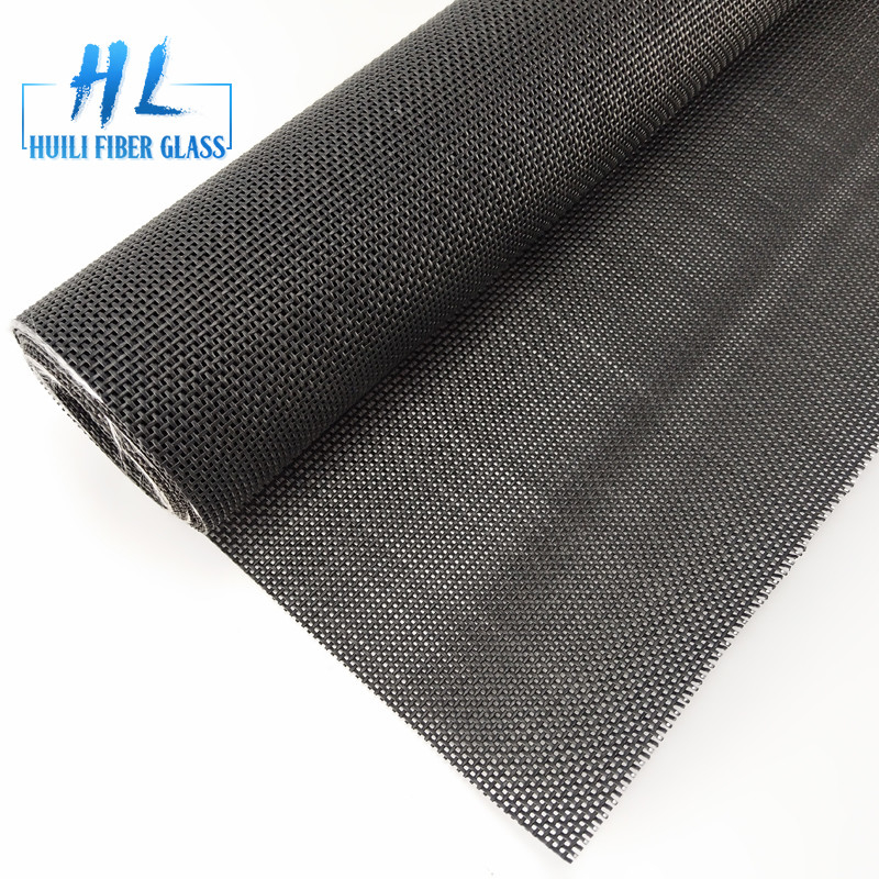 280g/m2 Rouleaux de moustiquaires en polyester noir 100m Longueur 15x11 Nombre de moustiquaires avec diamètre de fil 0,35mm