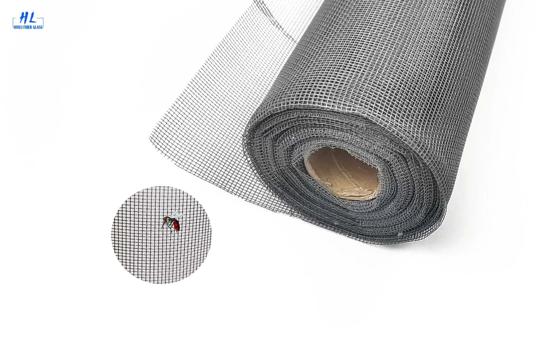 Écran à mouches en fibre de verre 20x22 largeur 0,3-3 M largeur 0,25 mm diamètre de fil 100 g/m2 poids standard