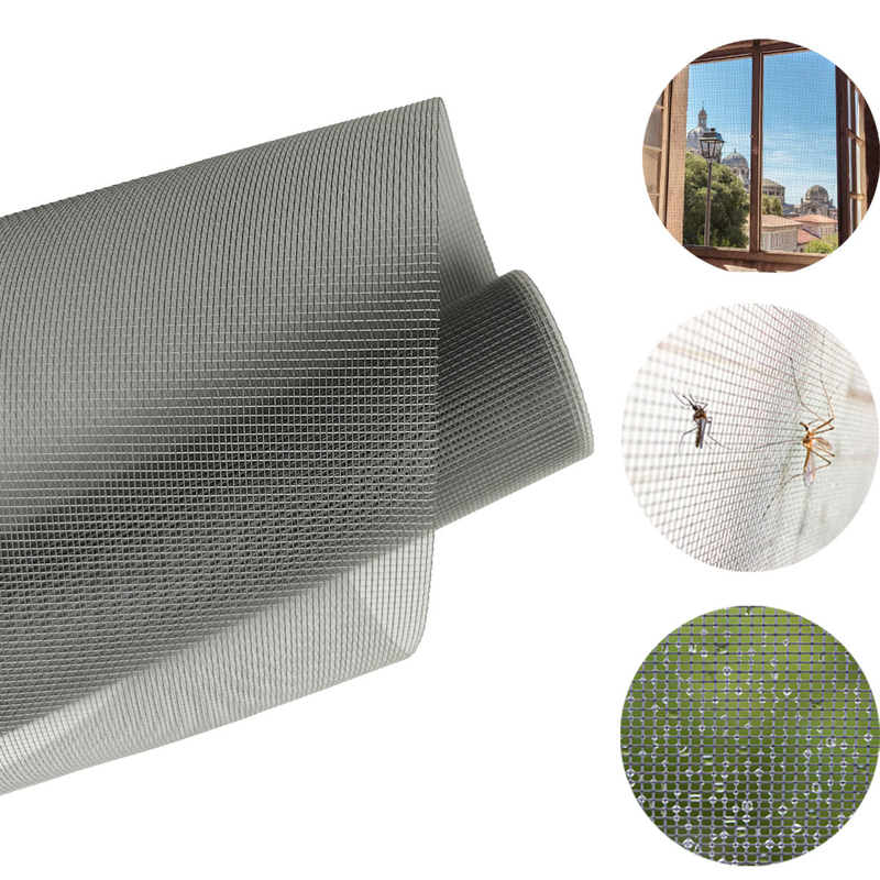 Réseau de moustiques personnalisable 22*22 en fibre de verre avec revêtement jaune Diamètre de fil de 0,28 mm et largeur de 1,2 m