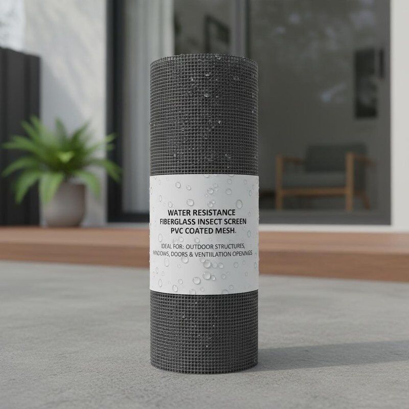 Résistant à l'eau écran anti-insectes en fibre de verre PVC revêtu de maille Idéal pour les structures extérieures Fenêtres portes et ouvertures de ventilation