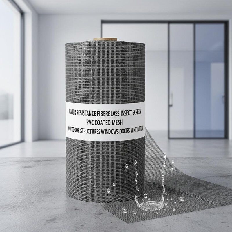 Résistant à l'eau écran anti-insectes en fibre de verre PVC revêtu de maille Idéal pour les structures extérieures Fenêtres portes et ouvertures de ventilation