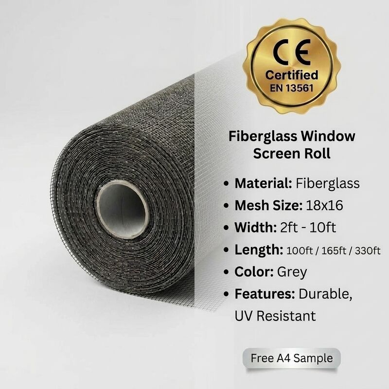 Méthode d'installation de écran à mouches en fibre de verre résistant aux UV Max 3,0 m large