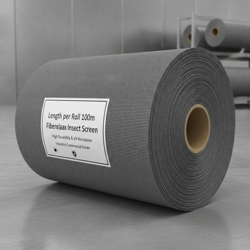 Longueur par rouleau 100m Écran d'insecte en fibre de verre offrant une grande durabilité et résistance aux UV Conçu pour l'industrie commerciale