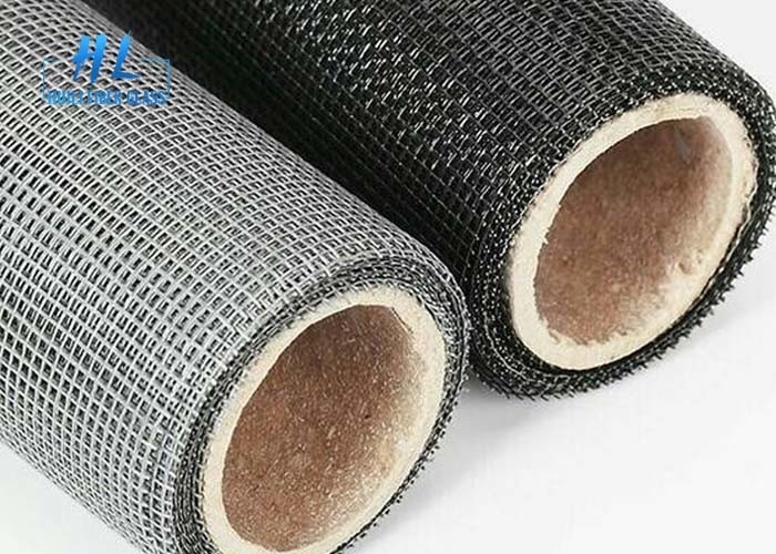 Facile de nettoyer l'écran d'insecte de fibre de verre noir et la couleur grise utilisée pour des bâtiments
