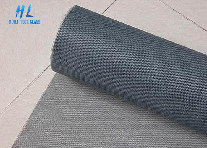 Couleur grise enduite de PVC d'écran d'insecte de la fibre de verre 18*16 avec longtemps utilisant la vie