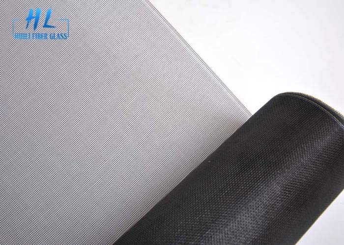 Moustiquaire enduite de fibre de verre de PVC de couleur du noir 17*14 pour empêcher des insectes