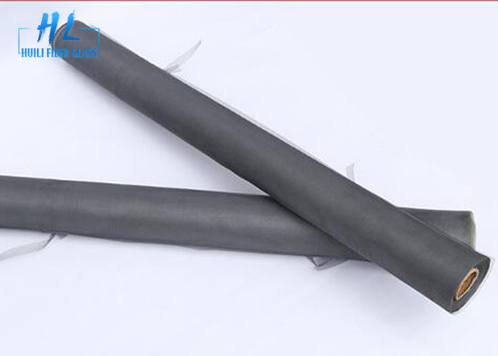 Moustiquaire enduite de fibre de verre de PVC de couleur du noir 17*14 pour empêcher des insectes