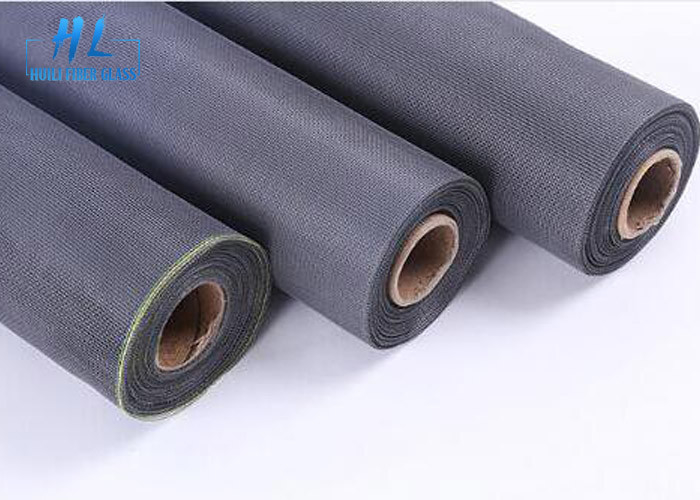 Moustiquaire enduite de fibre de verre de PVC de couleur du noir 17*14 pour empêcher des insectes