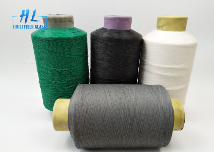 Excellente résistance à l'eau 34tex 1/0 PVC fibre de verre fil pour pulvérisation