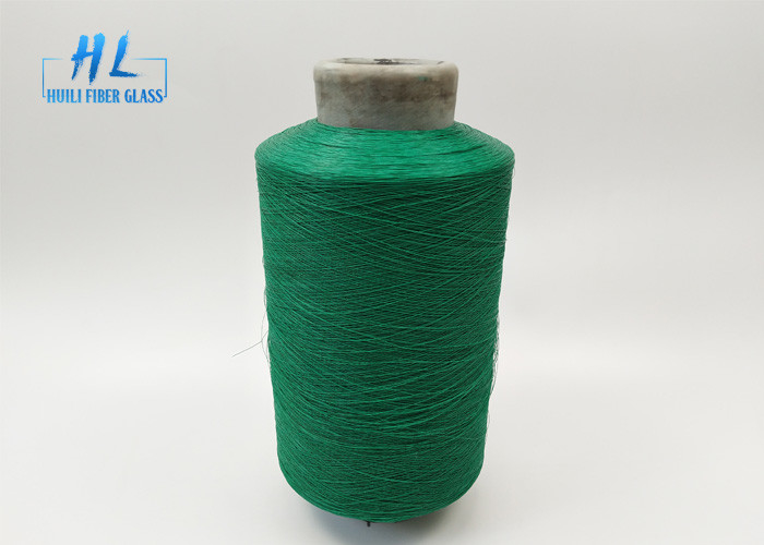34 Tex 1/0 Fils en fibre de verre revêtus en PVC avec une excellente résistance à l'eau pour l'emballage en carton