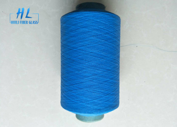 Excellente résistance à l'eau E Glass 34tex 1/0 fils en fibre de verre revêtus de PVC dans un emballage en carton