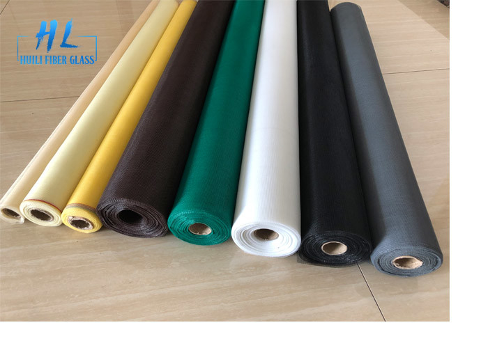 Écran spécial en ivoire de fenêtre de fibre de verre de couleur de Brown, moustiquaire de fibre de verre