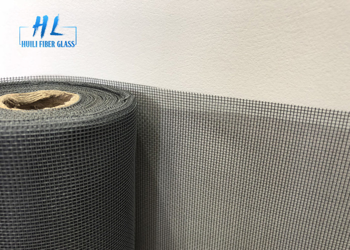 120g 18*16 ignifugent la moustiquaire grise de fibre de verre de couleur pour la fenêtre et le filtre