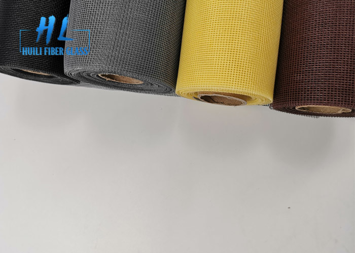 Ignifugez la moustiquaire noire de fibre de verre de la couleur 18*16 au marché de l'Italie