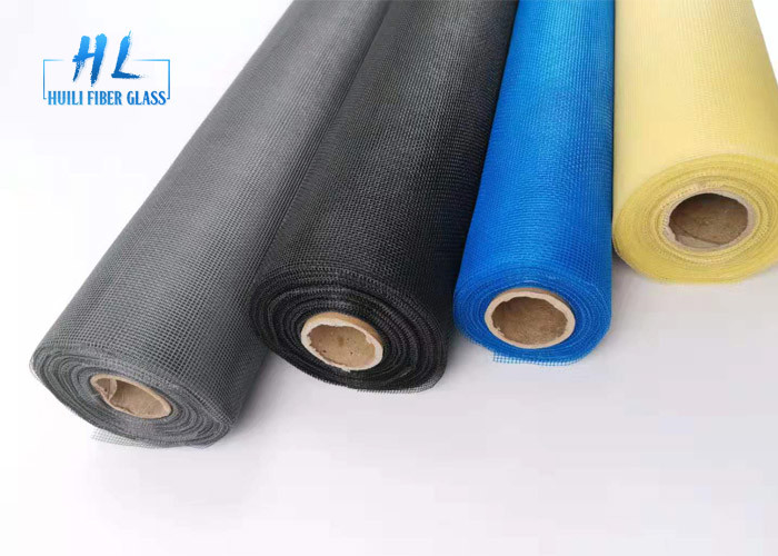 maille résistante au feu de moustique de fibre de verre de couleur grise de la fibre de verre 14*12