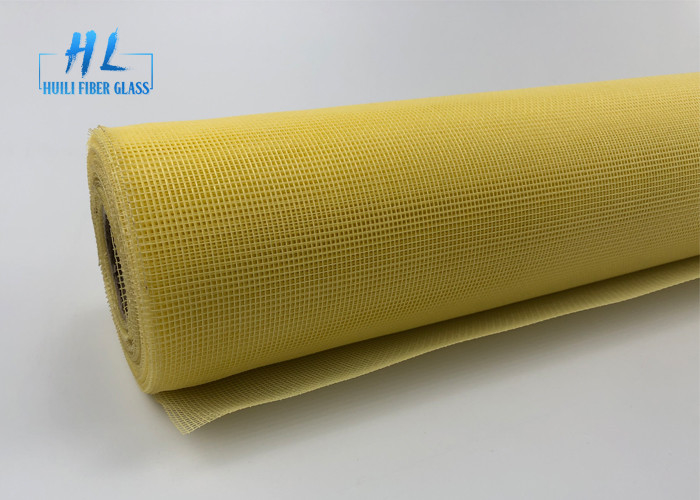 18*16 écran de fenêtre de fibre de verre de la maille 120G avec des couleurs jaunes et grises