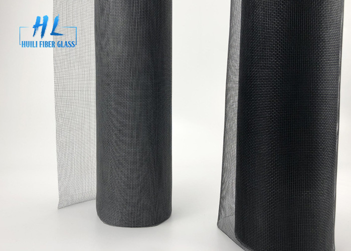 18*16 Fibre de verre noire moustiquaire facile à installer Crochet de plusieurs tailles fermé résistant aux UV