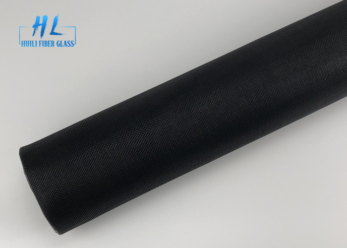Tissu anti-incendie carré en fibre de verre pour moustiques 33 fils tex Noir Blanc Rouleaux en maille grise