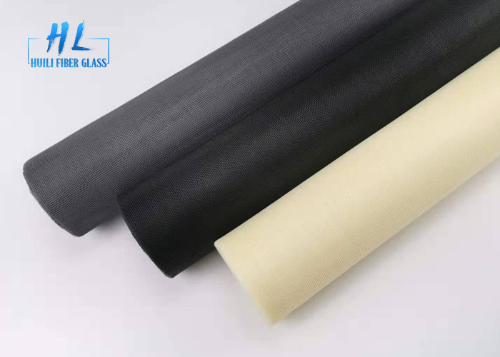 le PVC de la maille 18*16 a enduit la moustiquaire de fibre de verre des couleurs jaunes