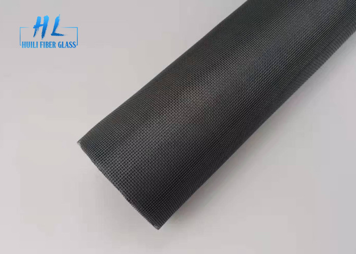 Maille jaune grise de moustiquaire de fibre de verre de noir de la maille 18*16 pour des portes