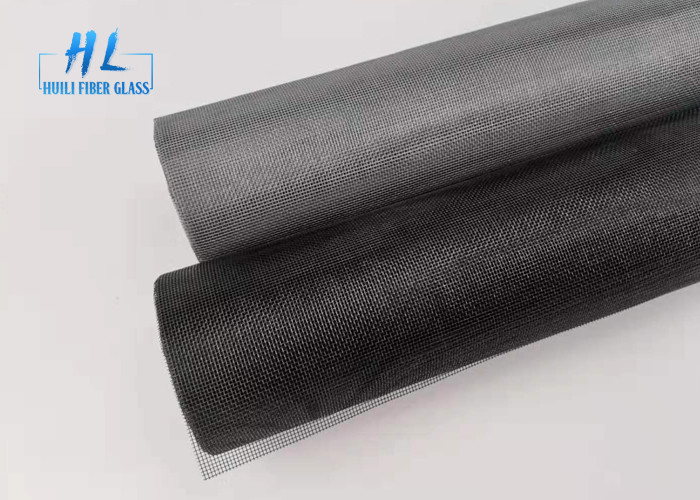 Maille jaune grise de moustiquaire de fibre de verre de noir de la maille 18*16 pour des portes
