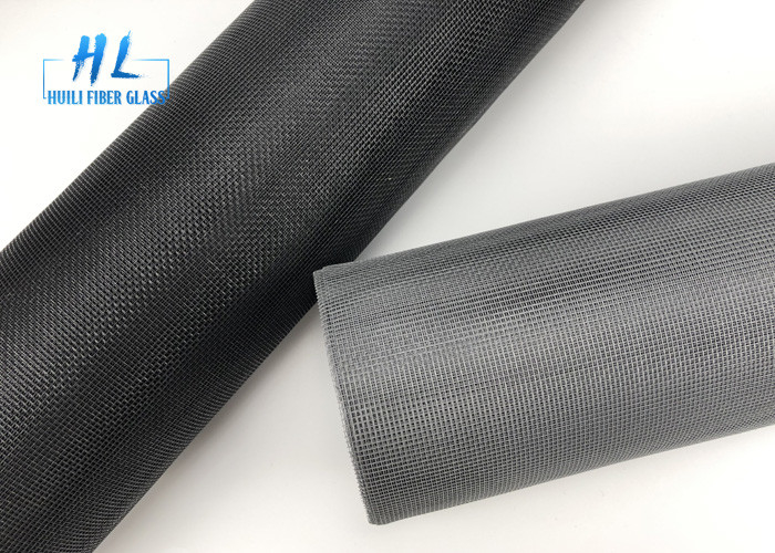 le PVC de 48ft*100ft a enduit la couleur 18*16 de noir de maille de moustique de la fibre de verre 105g