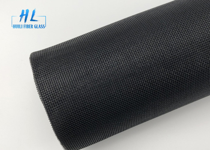 le PVC de 48ft*100ft a enduit la couleur 18*16 de noir de maille de moustique de la fibre de verre 105g
