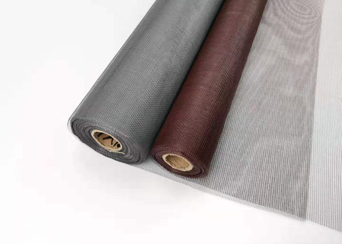 armure toile d'écran de fenêtre de fibre de verre de couleur de 4ft*100ft Brown antipoussière
