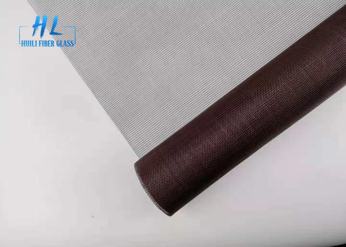 armure toile d'écran de fenêtre de fibre de verre de couleur de 4ft*100ft Brown antipoussière