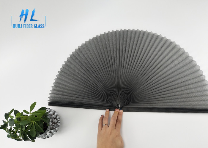 Écran pliable de fenêtre d'anti polyester de moustique avec la couleur noire et grise
