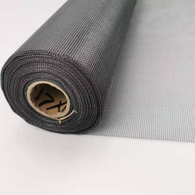 Moustiquaire ene ivoire de petit pain d'écran de fenêtre de fibre de verre de couleur de la coutume 105g 110g