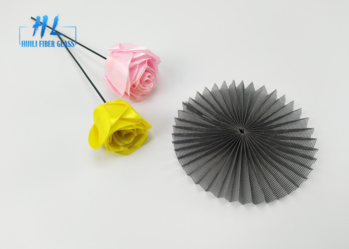 Anti maille d'écran d'insecte plissée de couleur de noir de moustique par polyester pour Windows
