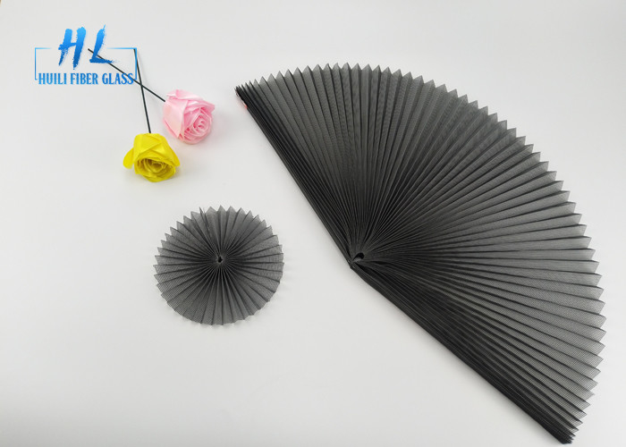 Anti maille d'écran d'insecte plissée de couleur de noir de moustique par polyester pour Windows