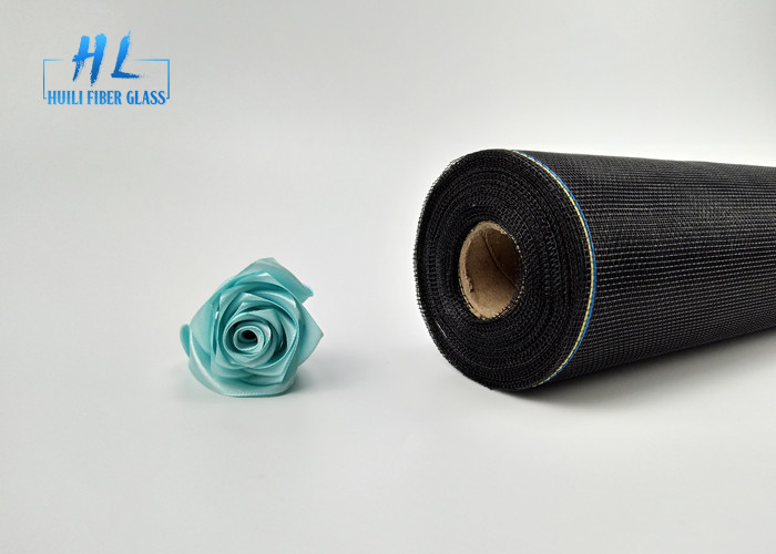 17*14 l'écran de fenêtre d'amende de couleur de noir de la maille 110G avec le PVC a enduit