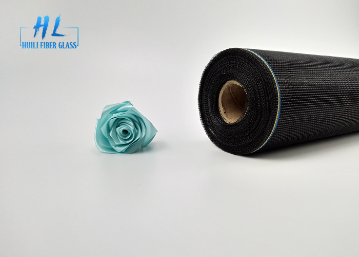 17*14 l'écran de fenêtre d'amende de couleur de noir de la maille 110G avec le PVC a enduit