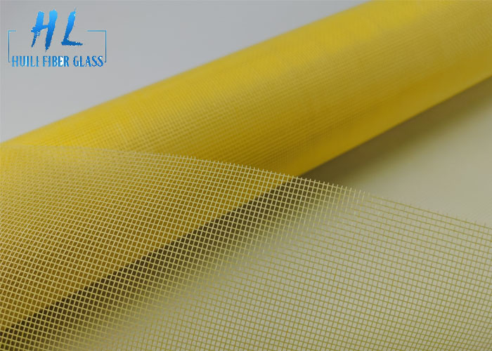 Couleur jaune 18*16 120g écran anti-insectes en fibre de verre pour porte et fenêtre