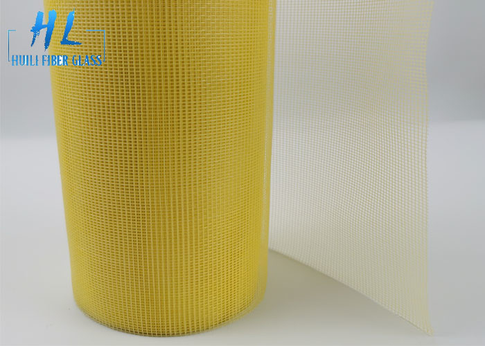 Couleur jaune 18*16 120g écran anti-insectes en fibre de verre pour porte et fenêtre