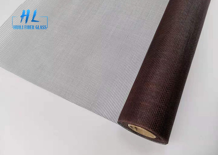 Maille imperméable d'écran d'insecte de fibre de verre de couleur de Brown contre des moustiques