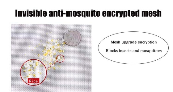 Protection de la vie privée Maillot à moustiques en fibre de verre noir avec option abordable