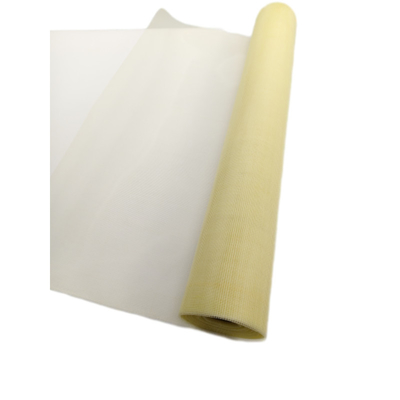 Échantillons gratuits de moustiquaire en fibre de verre jaune et enduite de PVC 85g par mètre carré