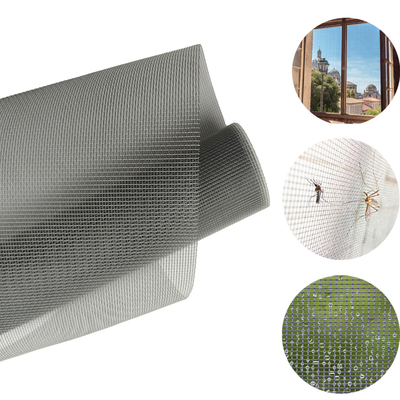 Réseau de moustiques personnalisable 22*22 en fibre de verre avec revêtement jaune Diamètre de fil de 0,28 mm et largeur de 1,2 m