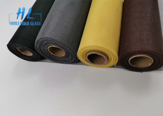 Moustiquaire enduite de fibre de verre de PVC de la couleur 17*14 ene ivoire pour Windows