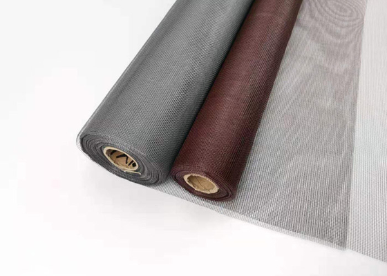 armure toile d'écran de fenêtre de fibre de verre de couleur de 4ft*100ft Brown antipoussière