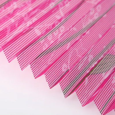 Polyester pp glissant la maille imprimée par fleur se pliante de rose de tulipe d'écran de fenêtre