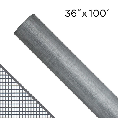 Écran gris de mouche enduit par PVC d'armure toile d'écran d'insecte de fibre de verre de couleur pour des portes