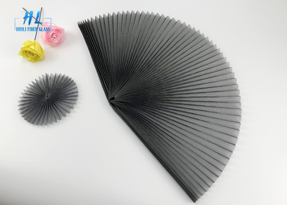 Écran gris 2.4m x 30m de mouche de plissé du polyester 18mm pour la fenêtre de glissement