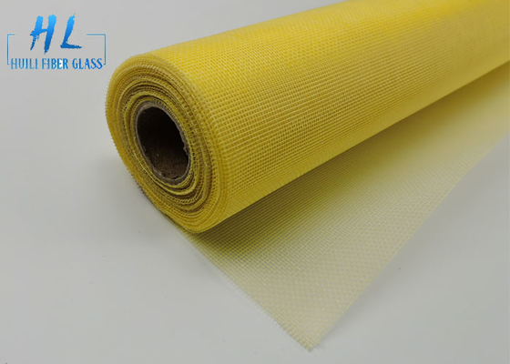 Couleur jaune 18*16 120g écran anti-insectes en fibre de verre pour porte et fenêtre